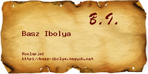 Basz Ibolya névjegykártya